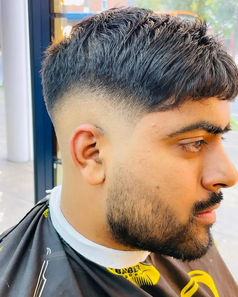 Textured crop at Hulme Barbers